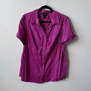 Vintage purple button up shirt